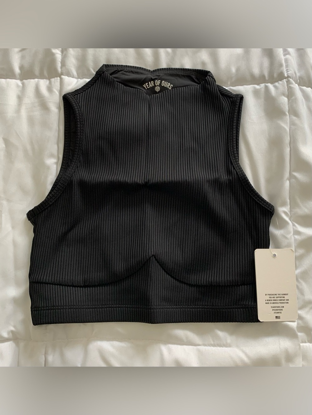 New Year Of Ours RIBBED MOCKNECK BRA Size Small